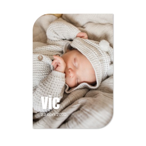 Single Card Half Rounded Vertical 10 x 14,3 cm