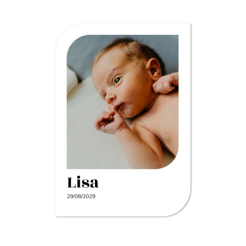 Enkle Fotokort halvrundet portræt 10 x 14,3 cm