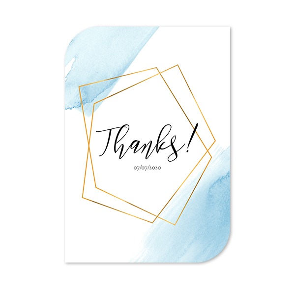 Single Card Half Rounded Vertical 10 x 14,3 cm