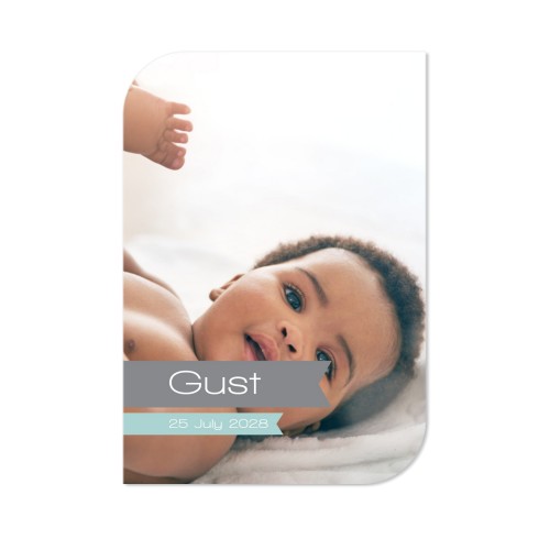 Grusskarte - Halbrunde Ecken Hochformat 10 x 14,3 cm