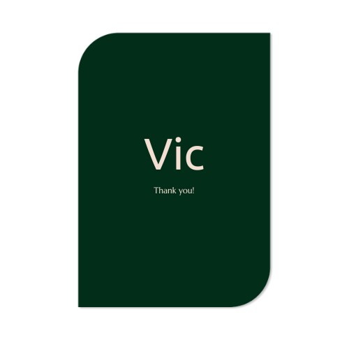 Single Card Half Rounded Vertical 10 x 14,3 cm