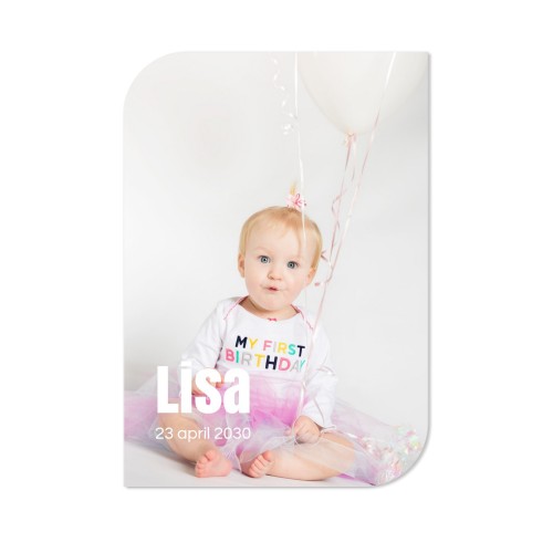 Single Card Half Rounded Vertical 10 x 14,3 cm