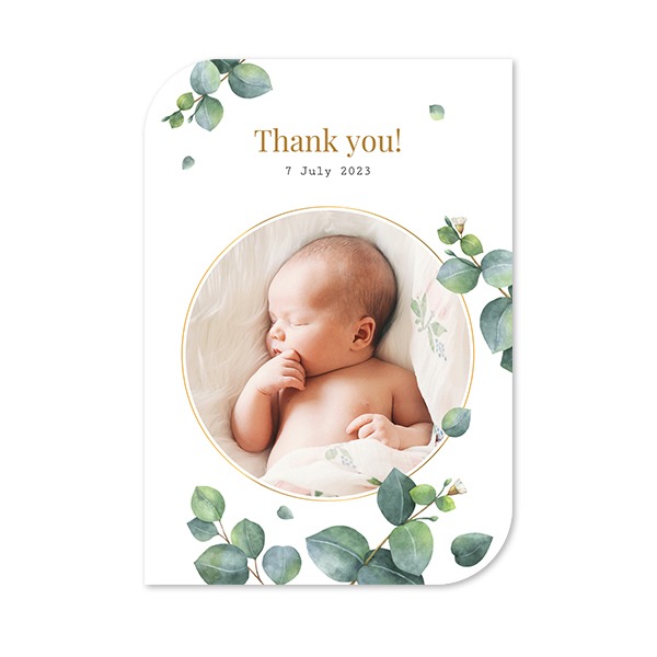Single Card Half Rounded Vertical 10 x 14,3 cm