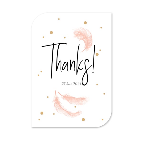 Single Card Half Rounded Vertical 10 x 14,3 cm