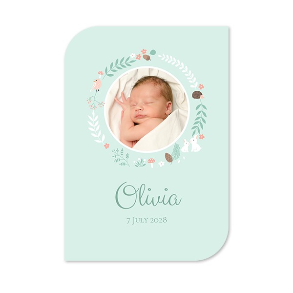 Single Card Half Rounded Vertical 10 x 14,3 cm