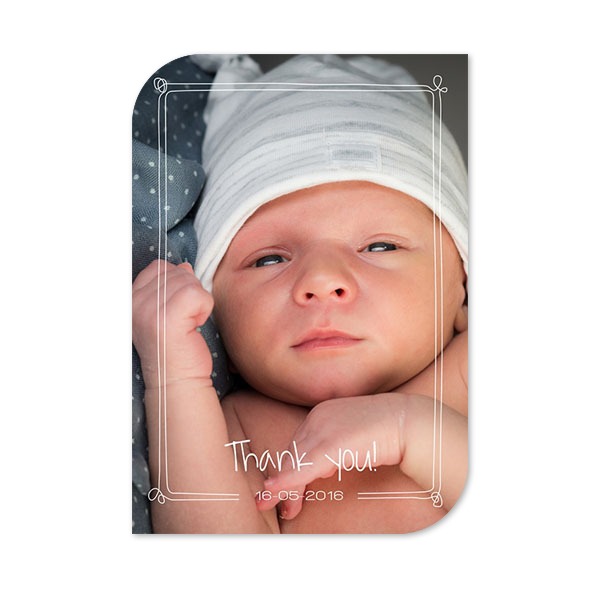 Single Card Half Rounded Vertical 10 x 14,3 cm