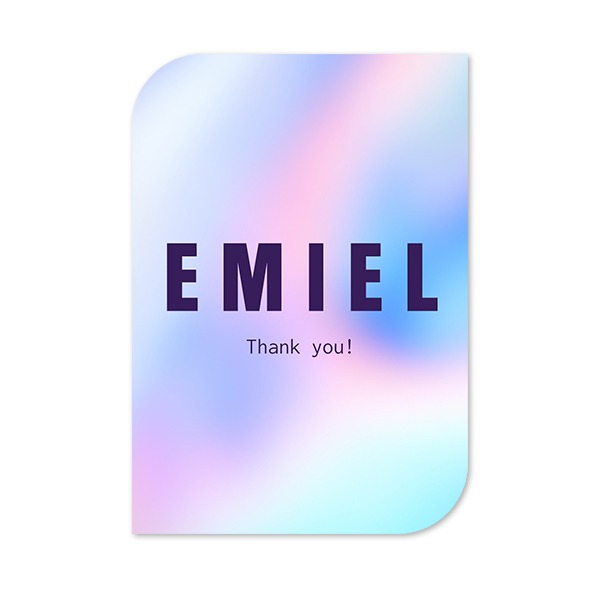 Single Card Half Rounded Vertical 10 x 14,3 cm