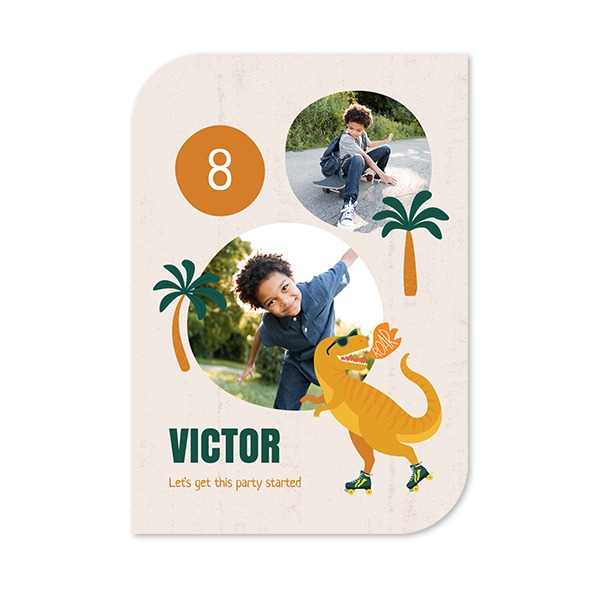 Single Card Half Rounded Vertical 10 x 14,3 cm