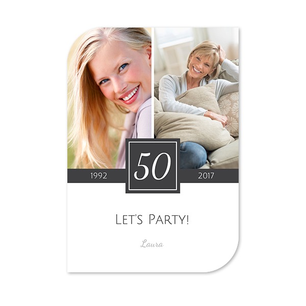 Single Card Half Rounded Vertical 10 x 14,3 cm