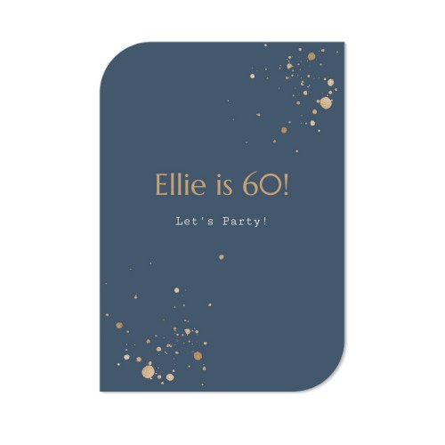 Grusskarte - Halbrunde Ecken Hochformat 10 x 14,3 cm