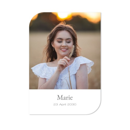 Single Card Half Rounded Vertical 10 x 14,3 cm