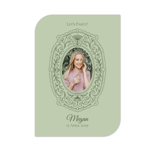 singlecardvwings_vintagefloralframegreen