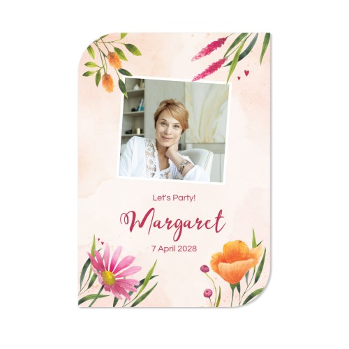 Enkle Fotokort halvrundet stående 10 x 14,3 cm