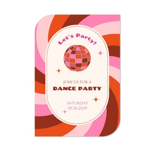 Faire-part 1 Bords ronds diagonale portrait 10 x 14,3 cm Faire-part 1 Bords ronds diagonale portrait 10 x 14,3 cm