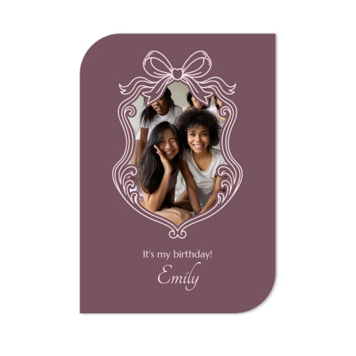 Single Card Half Rounded Vertical 10 x 14,3 cm