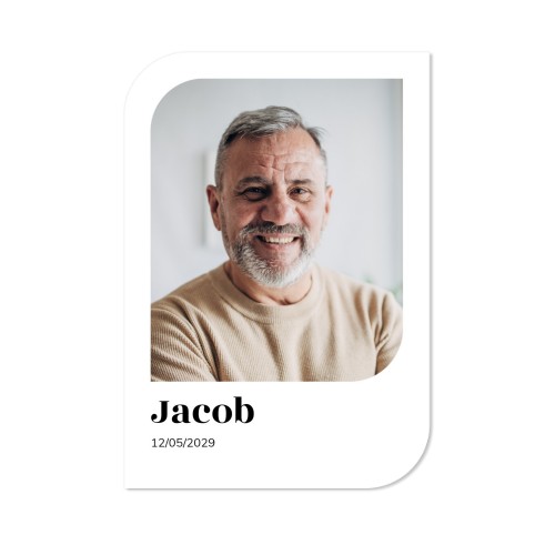 Single Card Half Rounded Vertical 10 x 14,3 cm