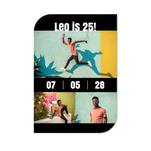 Enkle Fotokort halvrundet portræt 10 x 14,3 cm