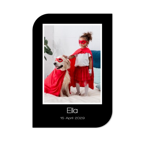 Single Card Half Rounded Vertical 10 x 14,3 cm