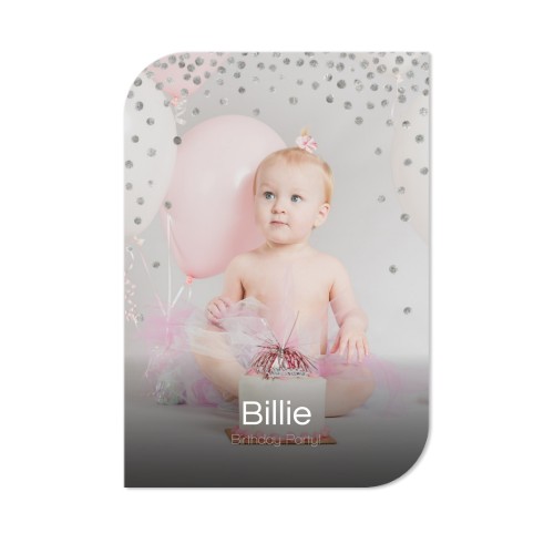 Grusskarte - Halbrunde Ecken Hochformat 10 x 14,3 cm