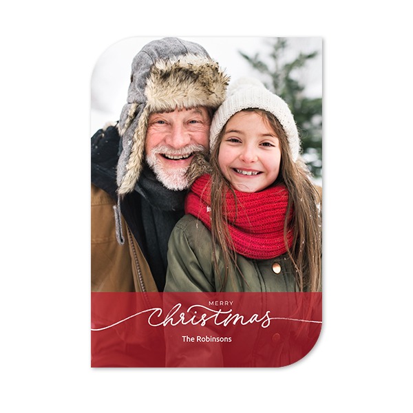 Faire-part 1 Bords ronds diagonale portrait 10 x 14,3 cm Faire-part 1 Bords ronds diagonale portrait 10 x 14,3 cm