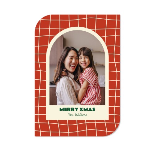 Faire-part 1 Bords ronds diagonale portrait 10 x 14,3 cm
