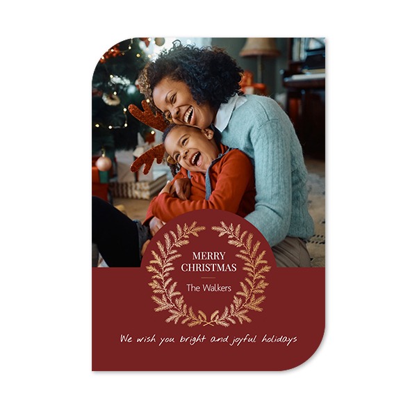 Single Card Half Rounded Vertical 10 x 14,3 cm