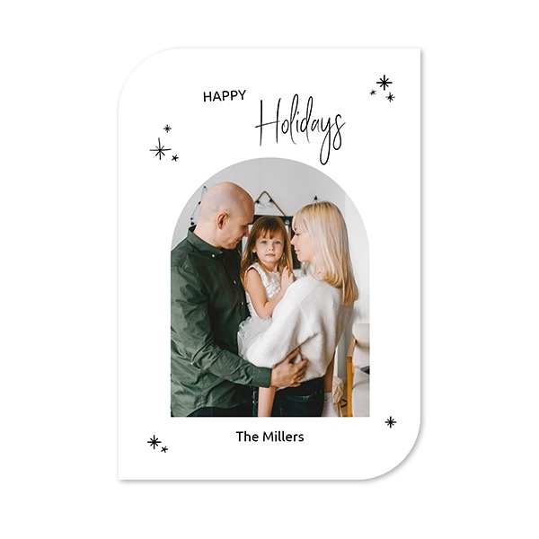 Single Card Half Rounded Vertical 10 x 14,3 cm