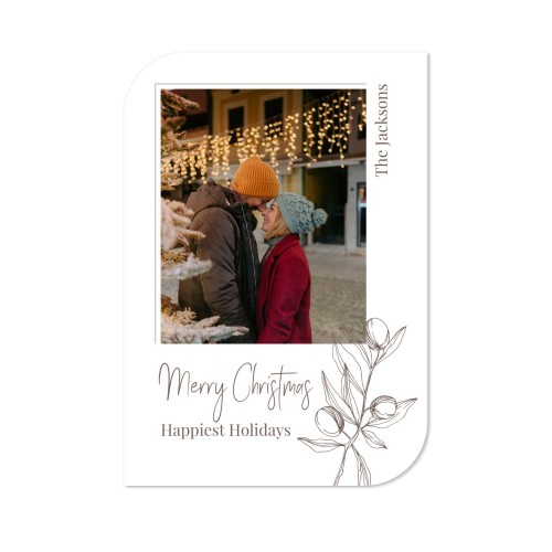 Faire-part 1 Bords ronds diagonale portrait 10 x 14,3 cm Faire-part 1 Bords ronds diagonale portrait 10 x 14,3 cm