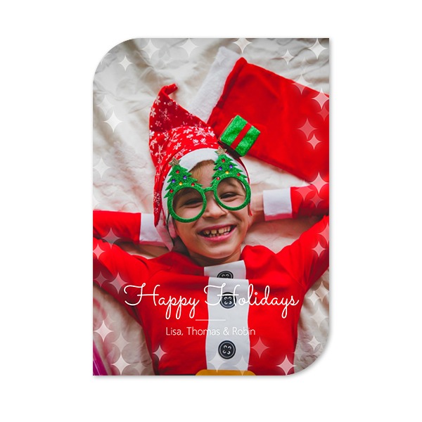 Faire-part 1 Bords ronds diagonale portrait 10 x 14,3 cm Faire-part 1 Bords ronds diagonale portrait 10 x 14,3 cm