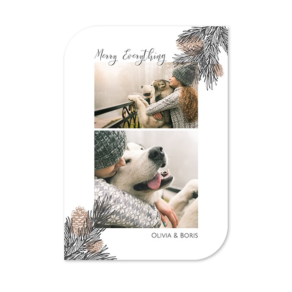 Single Card Half Rounded Vertical 10 x 14,3 cm