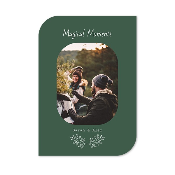 Single Card Half Rounded Vertical 10 x 14,3 cm