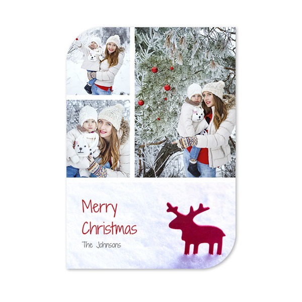 Enkle Fotokort halvrundet stående 10 x 14,3 cm