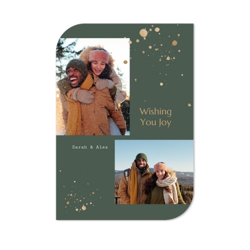 Grusskarte - Halbrunde Ecken Hochformat 10 x 14,3 cm