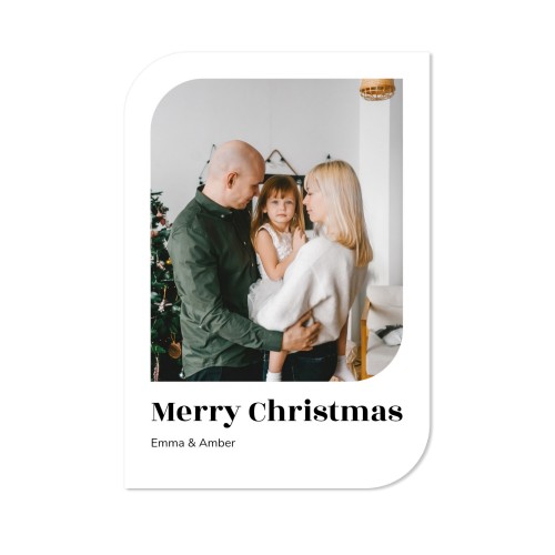 Enkle Fotokort halvrundet portræt 10 x 14,3 cm