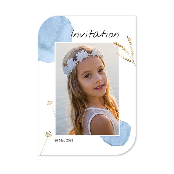 Single Card Half Rounded Vertical 10 x 14,3 cm