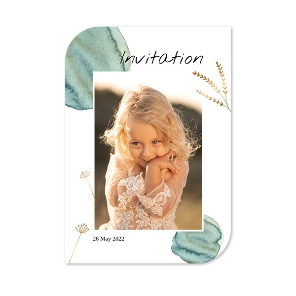 Single Card Half Rounded Vertical 10 x 14,3 cm