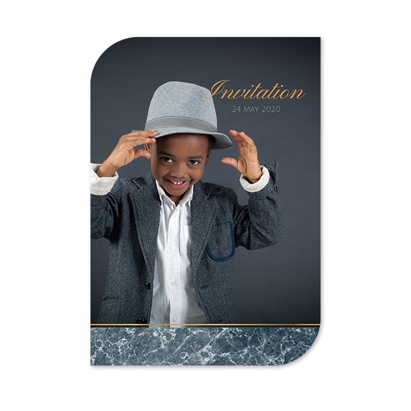 Single Card Half Rounded Vertical 10 x 14,3 cm