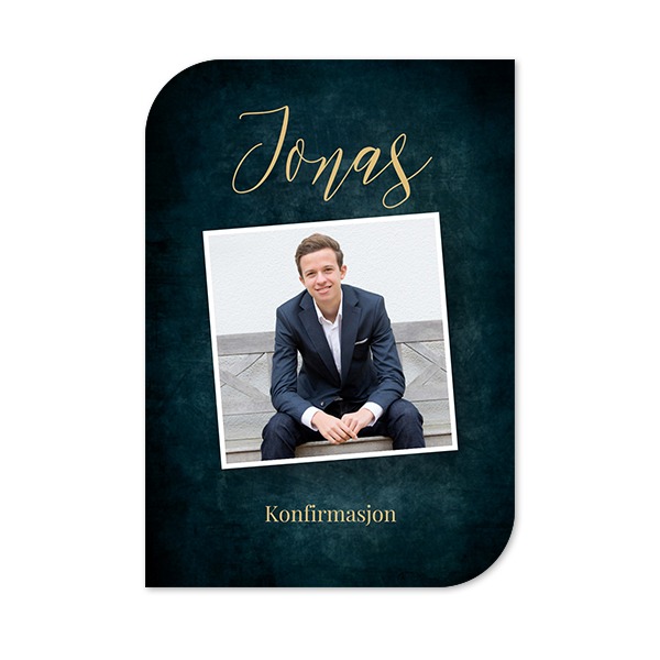 Enkle Fotokort halvrundet stående 10 x 14,3 cm