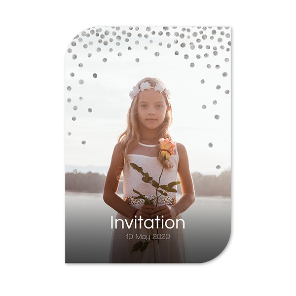 Single Card Half Rounded Vertical 10 x 14,3 cm
