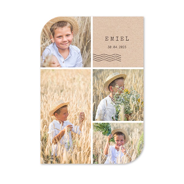 Single Card Half Rounded Vertical 10 x 14,3 cm