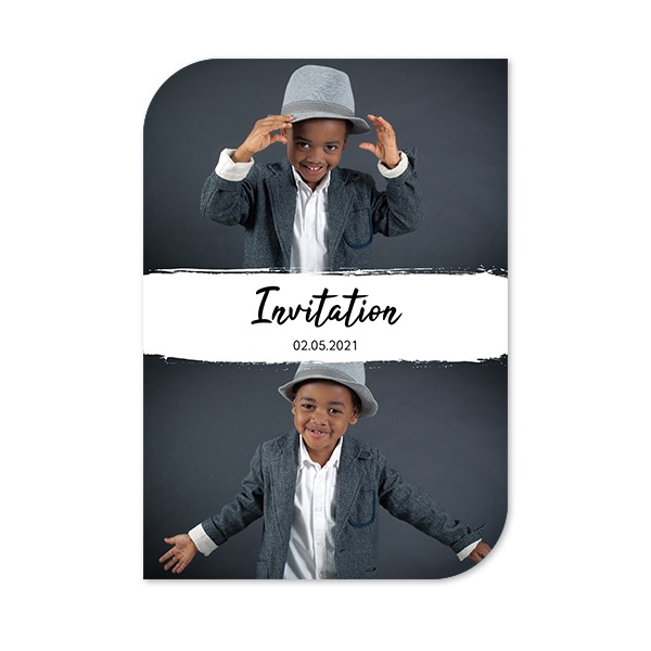 Single Card Half Rounded Vertical 10 x 14,3 cm