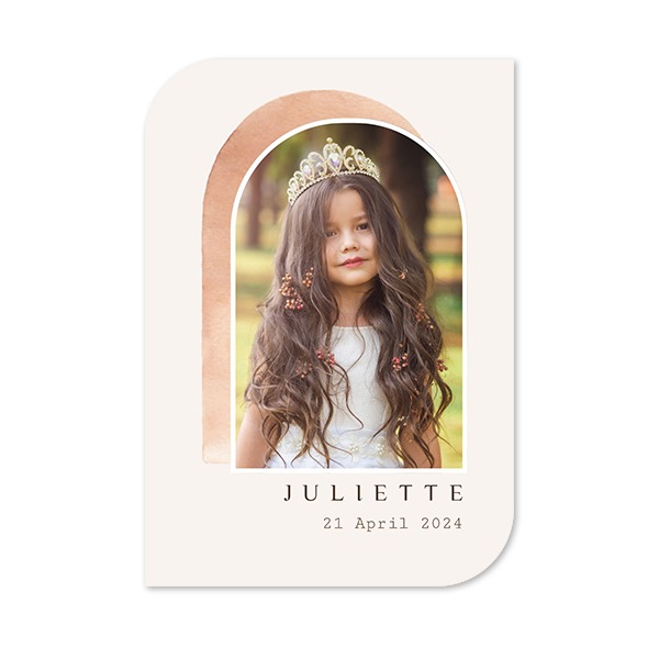 Single Card Half Rounded Vertical 10 x 14,3 cm