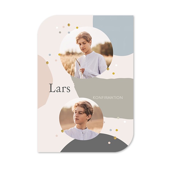 Enkle Fotokort halvrundet portræt 10 x 14,3 cm