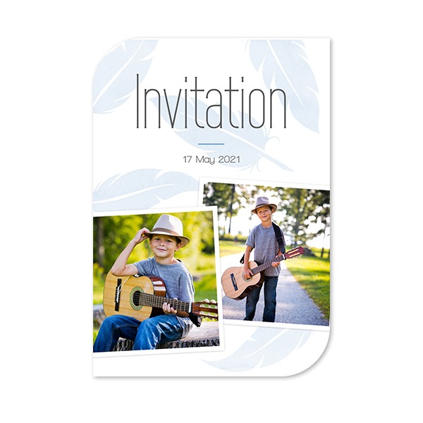 Single Card Half Rounded Vertical 10 x 14,3 cm