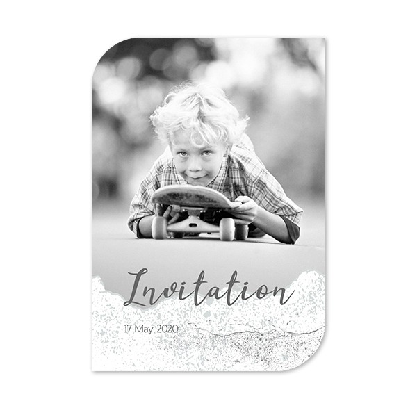 Single Card Half Rounded Vertical 10 x 14,3 cm