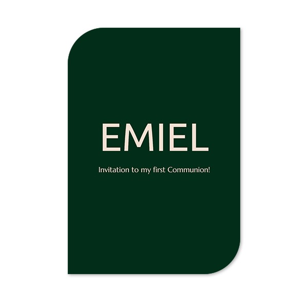 Single Card Half Rounded Vertical 10 x 14,3 cm