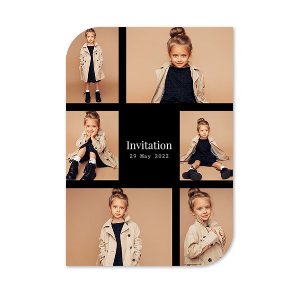 Grusskarte - Halbrunde Ecken Hochformat 10 x 14,3 cm Grusskarte - Halbrunde Ecken Hochformat 10 x 14,3 cm