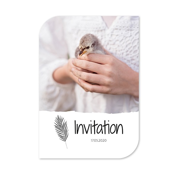 Single Card Half Rounded Vertical 10 x 14,3 cm