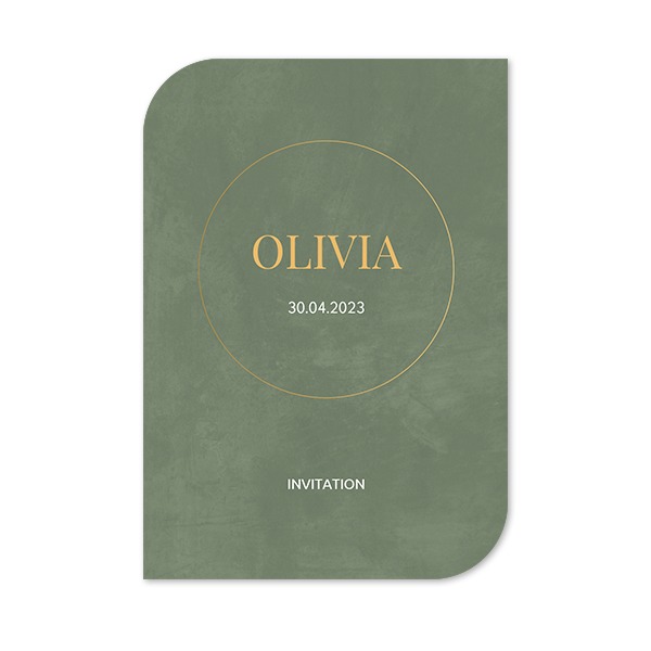 Single Card Half Rounded Vertical 10 x 14,3 cm