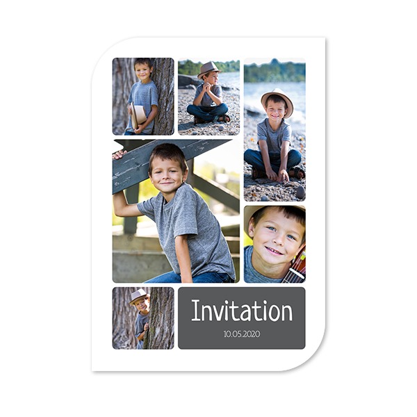 Single Card Half Rounded Vertical 10 x 14,3 cm
